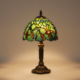 Mediterrán LED asztali lámpa ólomüveggel