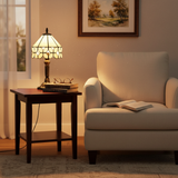 LED világítással rendelkező lámpa régi barokk stílusban