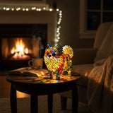 Cica - Lámpa üvegfestményekkel