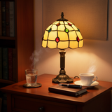 Art Deco stílusú üveg asztali lámpa