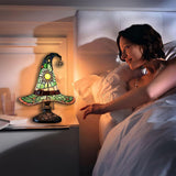 Boszorkánykalap - Ólomüveg lámpa