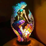 Bohém sellő asztali lámpa