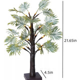 Karácsonyi LED fények pálmalevél formában