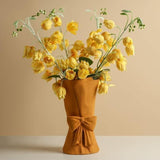 Knot & Bloom - Kerámia váza masnival