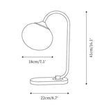 Fém és Üveg Marshmallow Asztali Lámpa