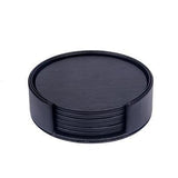 Vegán bőrből készült poháralátét szett