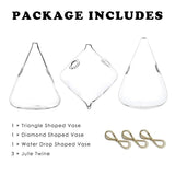 Üveges fali terrárium készlet 3 darabban