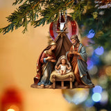 Jézus karácsonyfadísz medál