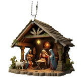 Jézus karácsonyfadísz medál