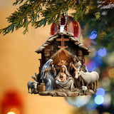 Jézus karácsonyfadísz medál