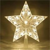 LED-es csillagos karácsonyi fa dísz