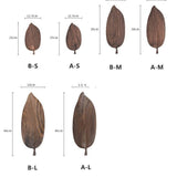 Levél formájú fa tálcák