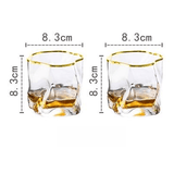 Átalakító textúrájú whiskey pohár szett