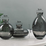 Rousseau üveg vázák trió