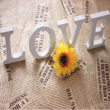 Fehér álló fa betű