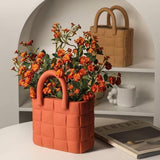 Woven Porcelain Garden Vase