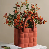 Woven Porcelain Garden Vase