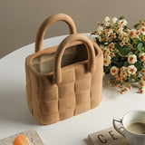 Woven Porcelain Garden Vase